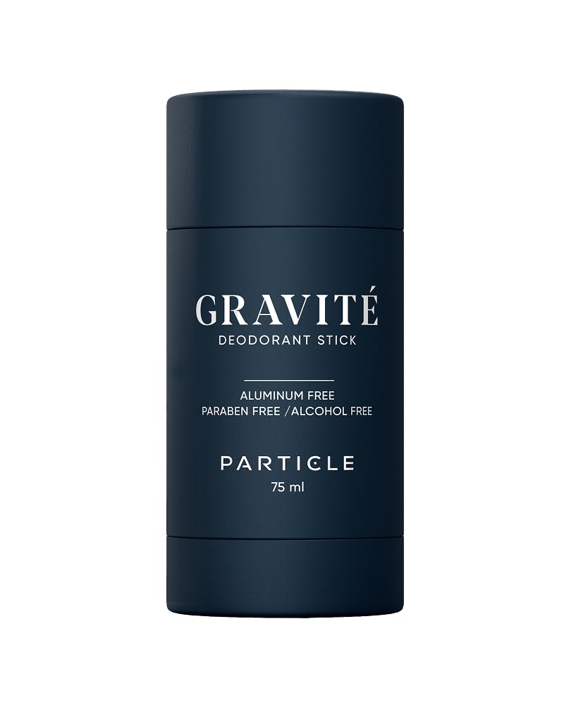 Gravité Deodorant for Men – Aluminum and Paraben Free, Fresh & Invigorating Scent with Bergamot, Grapefruit, Rosemary, Cashmere Wood & Vetiver – Long-Lasting Deodorant Inspired by Gravité Cologne 75ml