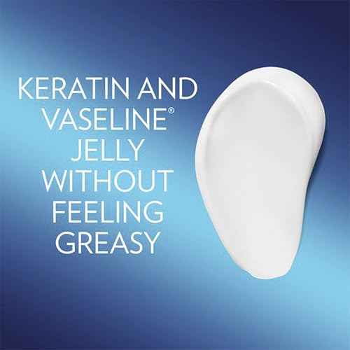 Vaseline Lotion, Healthy Hands Stronger Nails with Keratin 3-Pack ? Intensive Care Hand Lotion with Petroleum Jelly, 3.4 Oz Ea