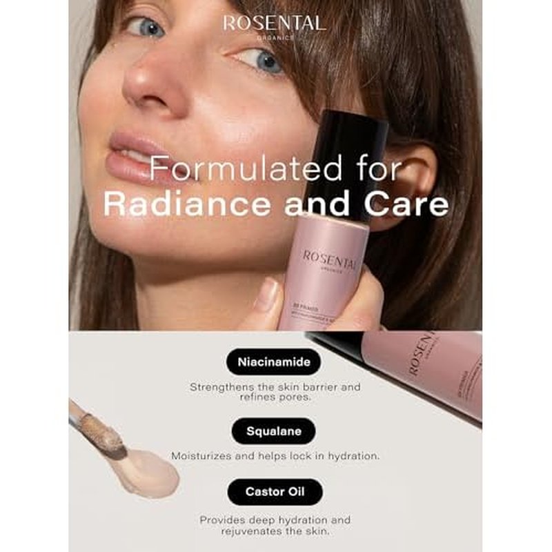 Organics BB Primer | with Niacinamide & Squalane ? Pore-Refining, Illuminating, Hydrating Primer for a Fresh Glow Look and Smooth Texture, 25 ml