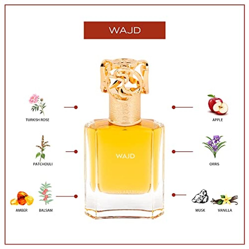 Swiss Arabian Wajd - Luxury Products From Dubai - Long Lasting, Addictive Personal EDP Spray Fragrance - Seductive Signature Aroma - 1.7 Oz