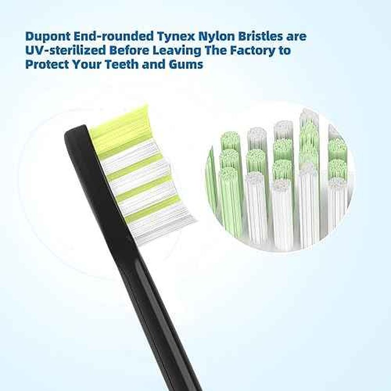 One Series Replacement Toothbrush Heads Pisonicleara Compatible with sonicare Philips One Series BH1022/03 HY1100/02 HY1102 (8-pc) Battery Brush, Mango Snow White