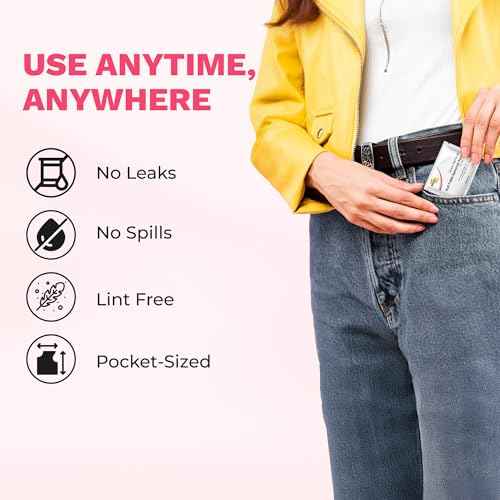 Diamond Wipes Nail Polish Remover Wipes with Aloe Vera, Acetone Nail Polish Remover Pads, 50 Individually Wrapped Nail Polish Wipes