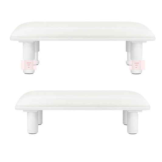 Arm Rest for Nails Tech,Height Adjustable Nail Arm Rest Stand,Cleanable Leather Hand Rest Holder Pillow,Manicure Armrest with Detachable Plastic Legs,Anti-slip