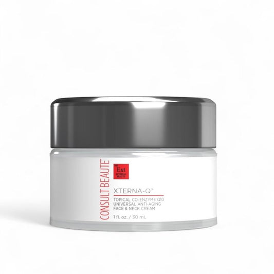 XTERNA-Q Anti-Aging CoQ10 Cream | Peptide & Niacinamide Moisturizer for Dry Skin - 1 Fl Oz