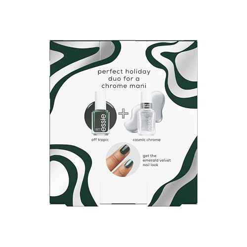 essie nail polish, vegan, holiday 2 piece nail polish gift set, 1 kit