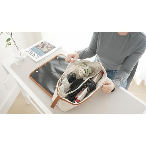 Hair Tools Travel Bag with Heat Resistant Mat, Large Hot Tool Organizer Bag, Curling Iron/Flat Iron Travel Case, Carrying Case for Hair Styling Tools, Travel Must Haves, Travel Essentials for Women