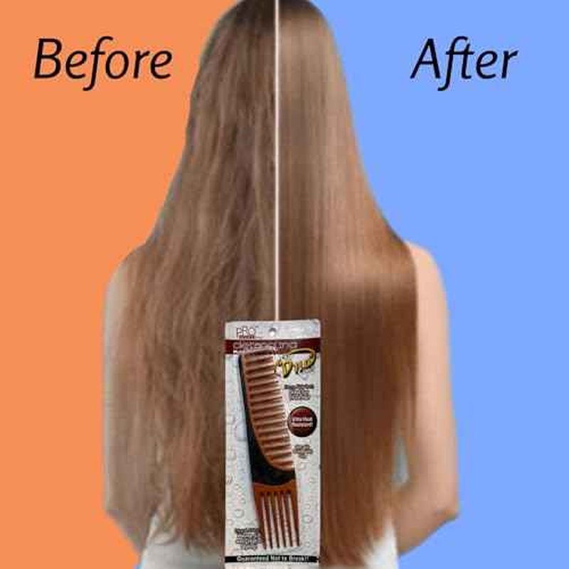 ALAZCO Premium Duo Combo Detangling Hair Lifting Comb Wide Tooth Teasing Curly Straight Thick Wet Shower Wavy Afro Long Mohawk Wigs Men Women Volume Styling Heat Resistant Non-Slip