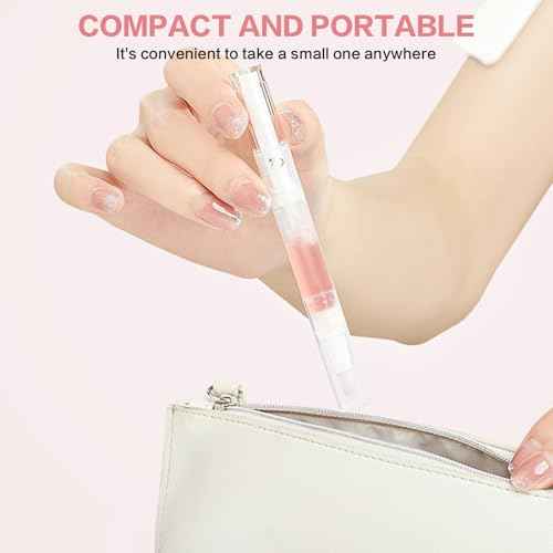 Radiant Nail Growth Oil, Nail Strengthener, Cuticle Oil for Nails, Moisturize Strengthen Nail Care Oil, Finger Edge Manicure Nourishing Pen, Anti-hangbnail removal, Nail Skin Edge Care (Rose)