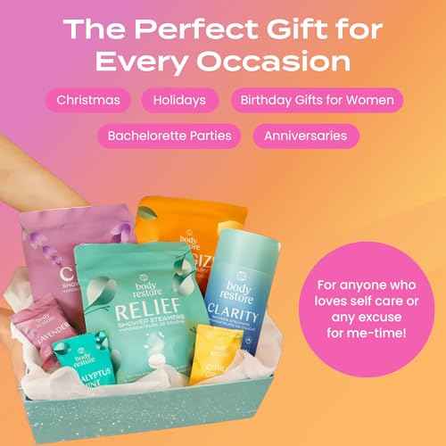 Body Restore Shower Steamers Aromatherapy 6 Pack - Boo Basket Stuffers for Women, Christmas Stocking Stuffers, Birthday Gifts, White Elephant, Relaxation, Self Care - Citrus