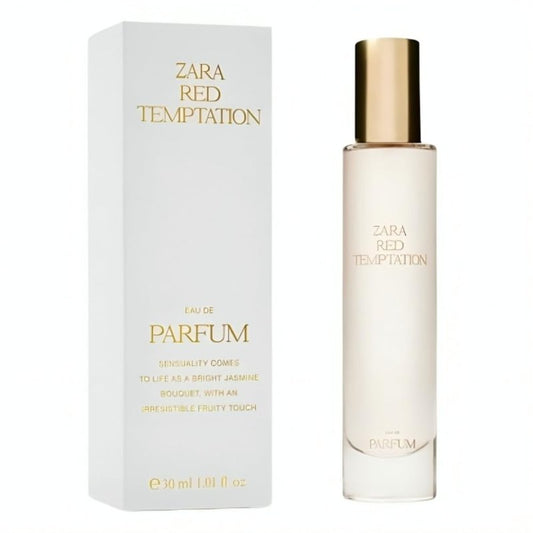 Zara Red Temptation Women's Perfume - Luxurious Floral & Woody Amber EDP | 30ml (1.0 fl. oz)
