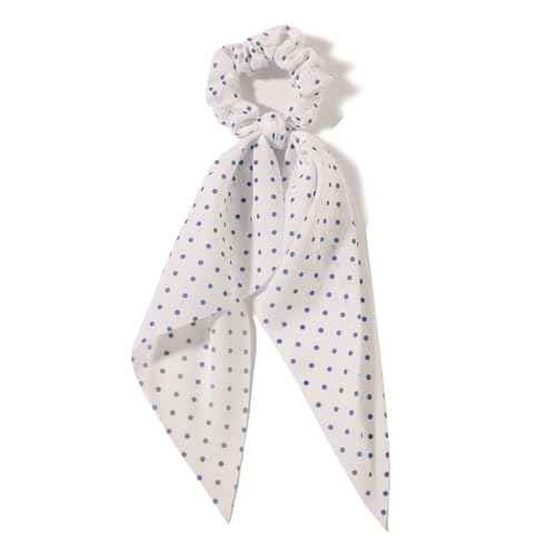 LFOUVRE Elastic Hair Scrunchies and Ribbons - Knotted Bow Hair Ties, Scarf Scrunchies Ponytail Holders for Women and Girls 3pcs