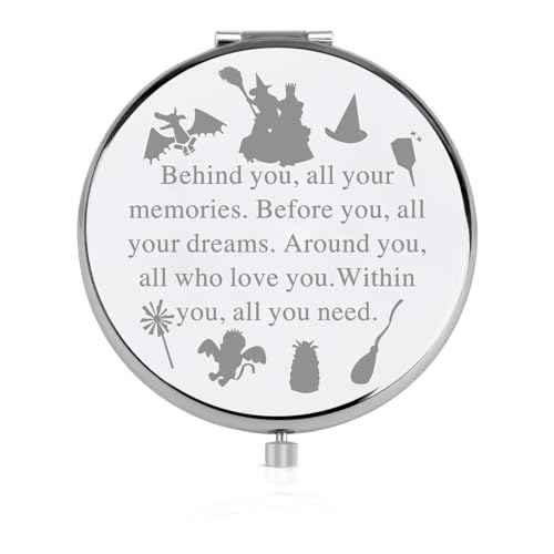 FEELMEM Witch Musical Inspired Gift Behind You All Your Memories Compact Makeup Mirror Witch Musical Lover Gift