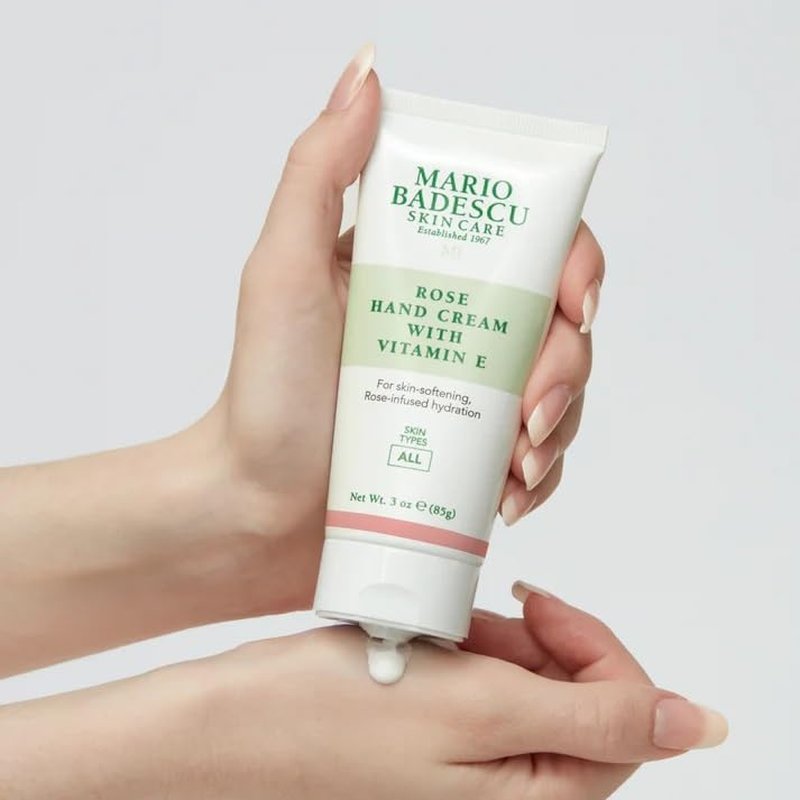 Mario Badescu Rose Hand Cream - Non-Greasy, Fast-Absorbing Moisturizer for Dry Hands | 3 Oz