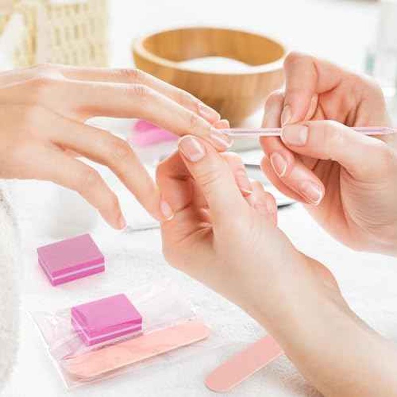 24 Sets Disposable Manicure Kit, Individually Package Nail Kit,Manicure Set with Mini Nail File,Mini Nail Buffer,Nail Stick for Salon Home