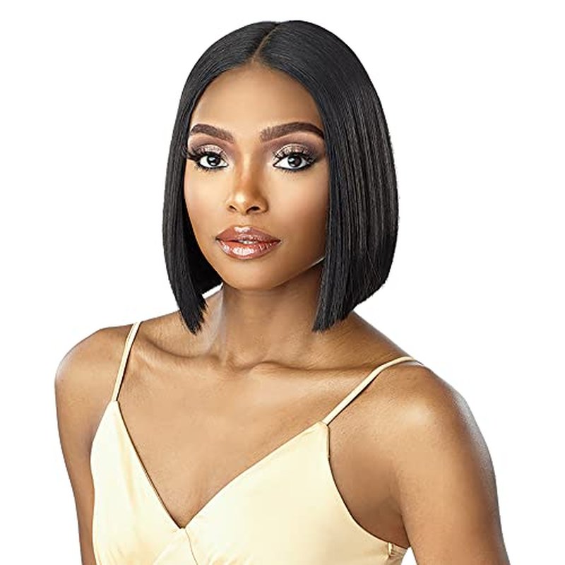 Sensationnel Butta Lace Wigs - Unit 22 Extra Wide 5 Inch Deep Parting Synthetic Preplucked Hairline Glueless Lacefront (1 JETBLACK)
