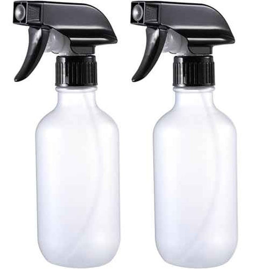 Small Water Spray Bottle for Hair, Frosted Clear Plastic Small Squirt Bottle with Adjustable Mist/Stream, Refillable Empty Mister Spray Bottles for Hair, Plant, Cleaning, Pet, 10.1 oz /300ML