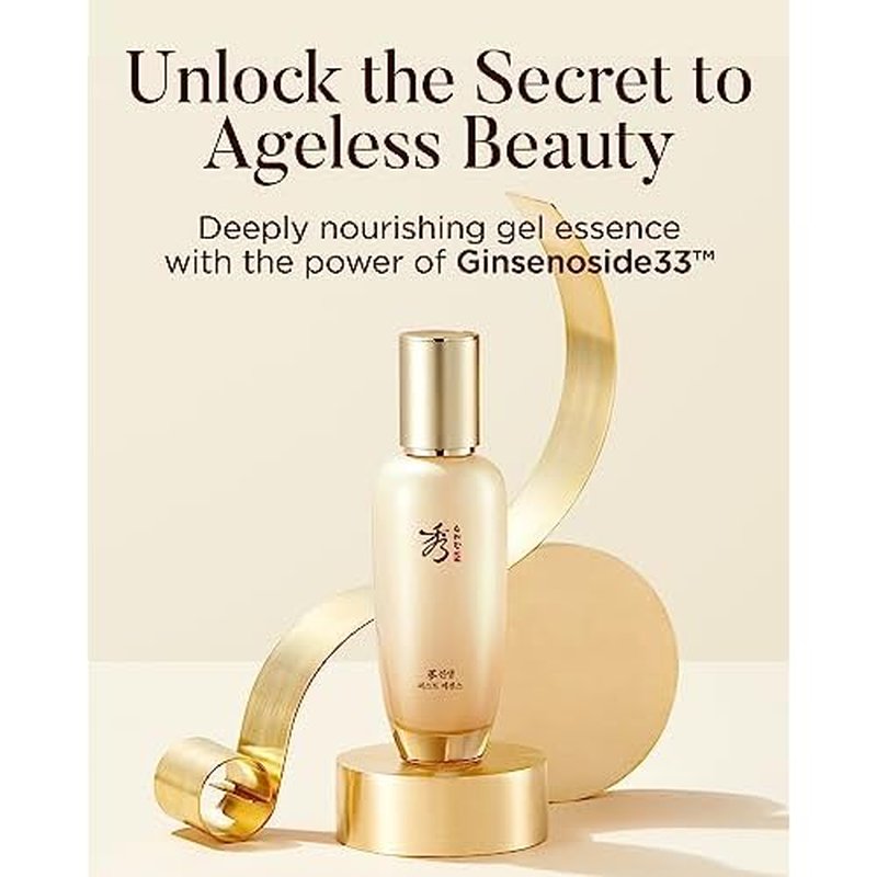 Sooryehan Ginseng First Essence (120 ml/2.04 fl oz) Total Age-Defying Solution, Wrinkle Improvement, Nourishing Toner for Radiant and Youthful Skin - Ginsenoside | Korean Skincare