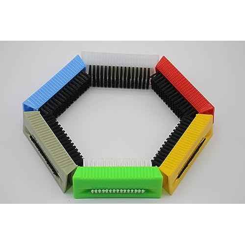 6 Pieces Hand Scrub Brushes for Cleaning Fingernail Nail Brush Soft for Men Non Disposable Scrub Brush Heavy Duty Plastic Cleaning Brushes for Hands Nail Cleaning (6 PCS)