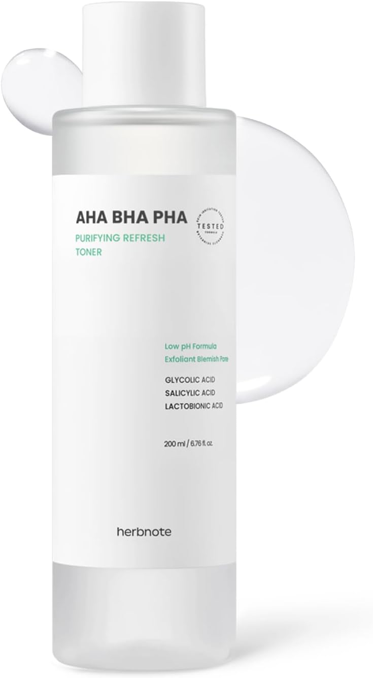 AHA BHA PHA Purifying Refresh Toner - Exfoliating Toner with Niacinamide for Breakouts | 6.76 fl. oz