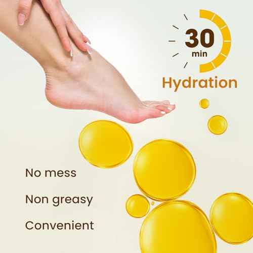 Hydrating Foot Mask for Dry Cracked Feet, Restoring & Hydrating Socks with Shea Butter, Jojoba Oil & Vitamin E, Feet Mask For Women & Men Foot Care (6 Pairs)