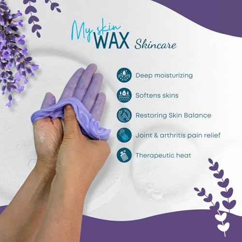Paraffin Wax Refills Maxi Pack for Hands and Feet Bath ? 6 Large 14oz Blocks (5.25 lb), Lavender Scent, Moisturizing Slightly Oily Wax for Arthritis Relief, Pedicure, Home and Spa Therapy