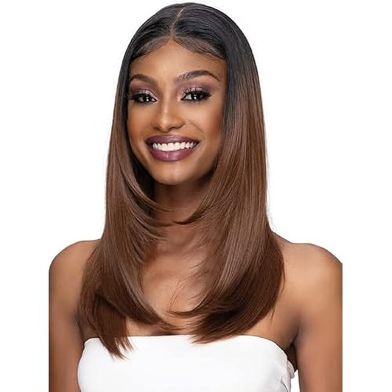 Janet Collection Melt 13x6 Frontal Part Lace Wig - POLINA (1B)