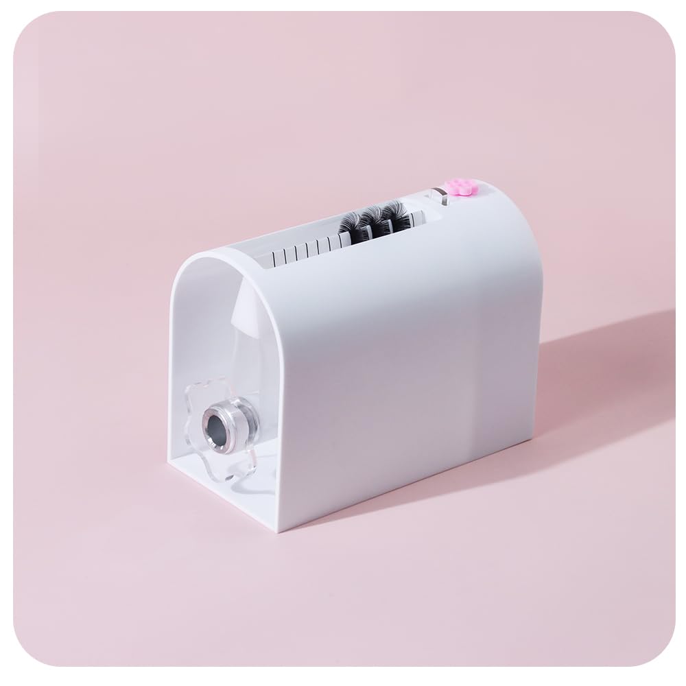 ANNAFRIS Eyelash Flowering Machine Lash Fan Maker Eyelash Separator Root Splitter Lash Fanning Machine(White)