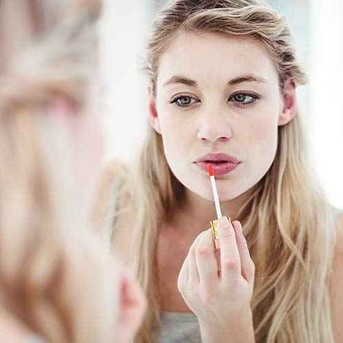 Blulu 20 Pieces Pencil Empty Lip Gloss Tubes Containers Clear Mini Refillable Lip Balm Tubes Cute Pencil Shaped Oil Bottles for Graduation Gifts Women Girls DIY Keychain, 5 ml