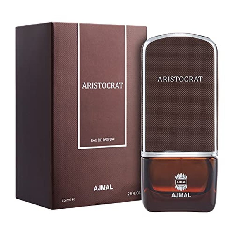 Ajmal Aristocrat Eau de Parfum for Men ? 2.5 fl oz / 75 ml | Long-Lasting Woody Ambery Fragrance with Citrus & Musk | Luxury Perfume Crafted in Dubai