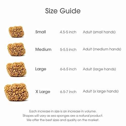 Naroa Massage Natural Shower Sponge Large | Unbleached Body Scrubber Puff | Bath Sea Loofah for Healthy Skin | Sustainable Plastic Free (L)