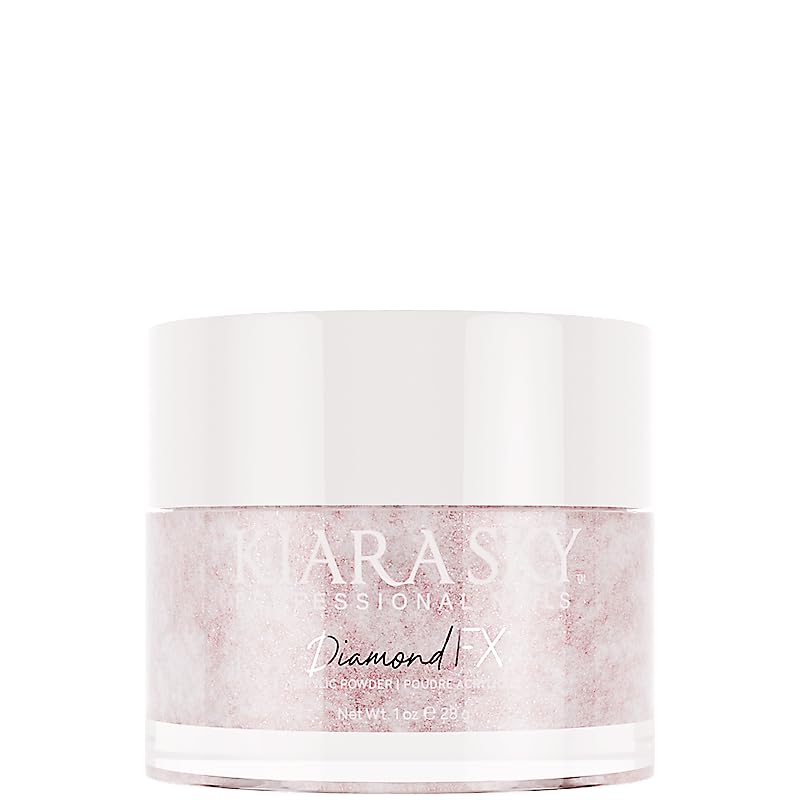 Kiara Sky DiamondFX Acrylic Powder - Reflective Nail Powder for Long-Lasting Manicure | 1 oz, Hopeless Romantic