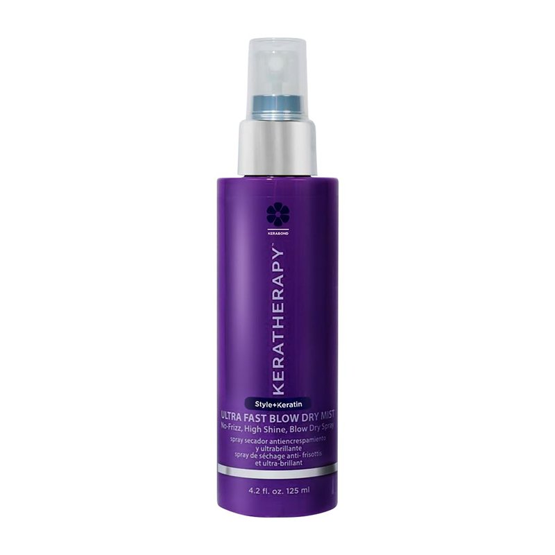 Ultra Fast Blow Dry Mist Perfect Blowout for Hair, 4.2 fl. oz., 125 ml – Keratin Infused Blow Dry Spray for Styling & Frizz-free Styling