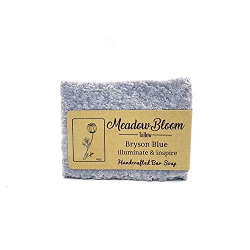 EST'D 2004 HC Meadow Bloom Tallow Bar Soap - Sea Salt & Patchouli 2 Pack - Made with All Natural 100% Grass Fed Tallow Handmade Soap Bar - Great for Face or Body Soap