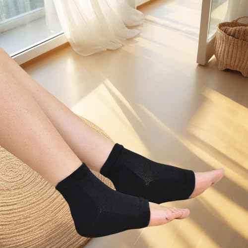 Gel Heel Sports Sock for Kids with Heel Discomfort Severs Plantar Fasciitis Heel Pain (1 Pair Kids 3-7 Women 5-9)