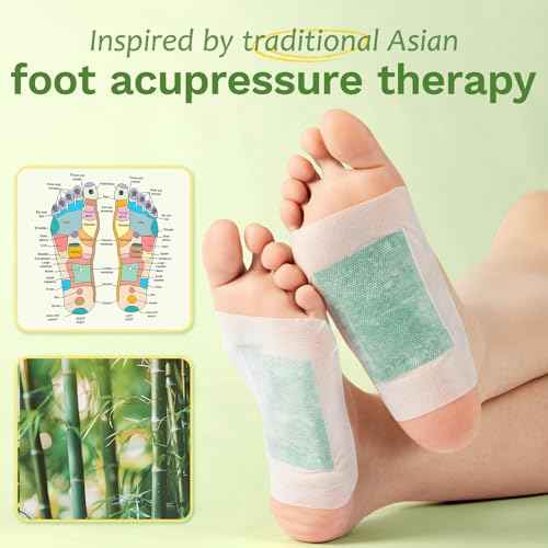 Villsure Deep Cleansing Foot Pads,50 Packs Bamboo Foot Pads. Use during sleep to improve sleep and support body cleansing. May Relieves Stress and Fatigue,It is a good gift for family members.