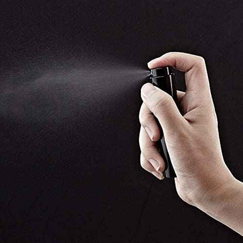 Lisapack 8ML Atomizer Perfume Spray Bottle for Travel (3 PCS) Empty Cologne Dispenser, Portable Sprayer (Black, Silver, Brown)