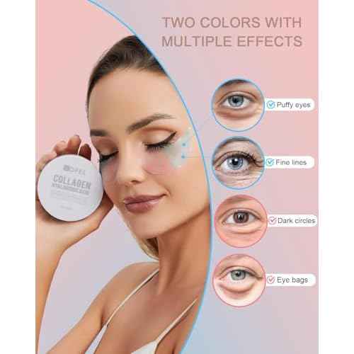 Under Eye Patches for Puffy Eyes and Dark Circles Hydrating Eye Mask with Collagen Eye Gel Pads Reduce Wrinkles Skin Treatment 30 Pairs