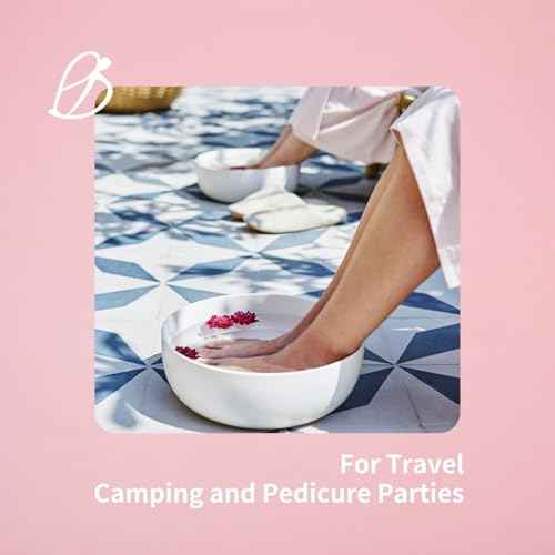 Pedicure Soap Flowers Foot Soak Petals Sheet for Softens Dead Skin Moisturizing Relaxing Spa Feet Birthday Pedi Nail Party (100g)