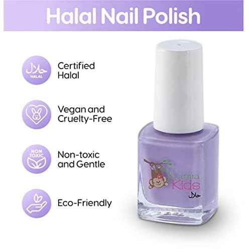 karma organic Certified Halal Kids Set Vegan and Cruelty Free Nail Polish - Pack of 4