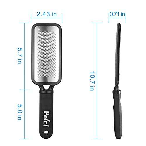 Colossal Pedicure Rasp Foot File, Professional Foot Care Pedicure Stainless Steel File to Removes Hard Skin, Can Be Used On Both Dry and Wet Feet