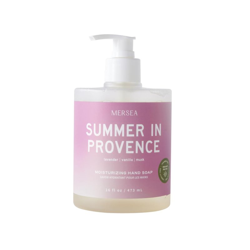 MERSEA Moisturizing Liquid Hand Soap in Large Pump Bottle, Summer in Provence (16 fl oz)