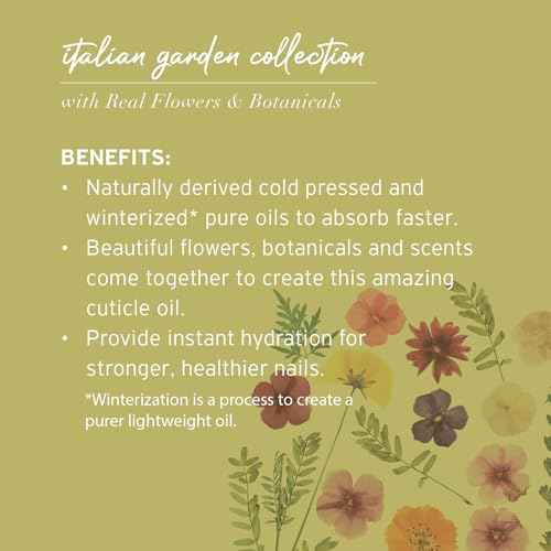 Cuccio Naturale Italian Garden Collection Revitalizing Cuticle Oil ? Tuscan Garden with Hawthorn & Wild Daisy ? Hydrating and Nourishing Cuticle Oil for Stronger, Healthier Nails ? 2.1 oz