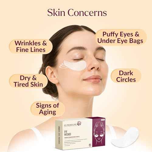 Biocellulose Under Eye Patches for Puffy Eyes and Dark Circles ? Natural Mask to Reduce Puffiness, Bags, Wrinkles & Fine Lines ? 12 Pairs ? Skincare Gift for Women & Men