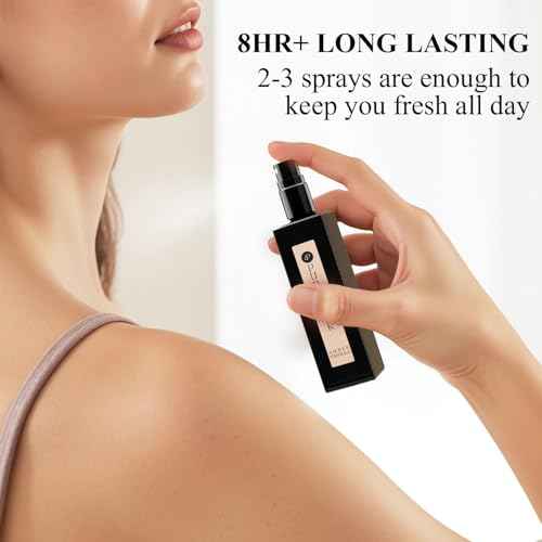 Amber Vanilla Perfume for Women, Coffee Scented Fragrance with Warm Amber & Sweet Vanilla Notes, Long Lasting Extrait de Parfum, Advanced Fragrance Travel Size 0.7 oz Eau de Parfum Spray