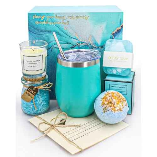 Birthday & Mother's Day Gift Basket - Relaxing Spa Set for Women, Unique Self Care Gifts for Mom, Sister, Friend, Wife or Teacher