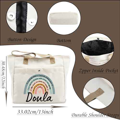 WCGXKO Doula Thank You Gift Doula Definition Gift Doula Zipper Pouch Cosmetic Bag (Doula TB)