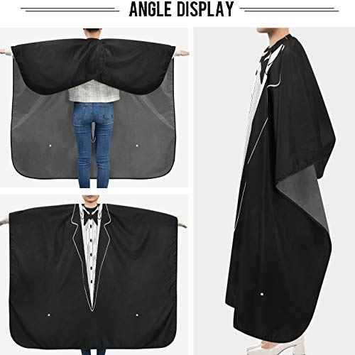 visesunny Professional Barber Cape Polyester Hair Cutting Salon Cape Apron Anti-Static Beard Bib Grooming Apron
