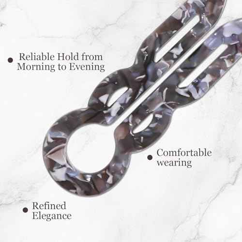 4 Pack Lialys Hair Pin for Women ? Elegant Prestige Hair Accessories for Bun (C)