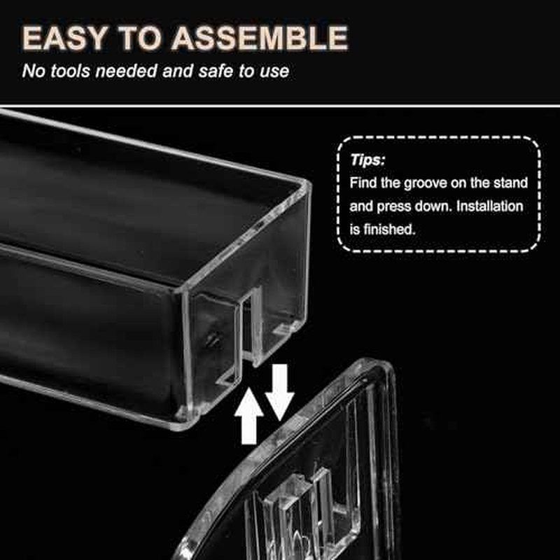 Nail Polish Display Organizer Clear Acrylic Eyeglasses Holder Essential Oil Storage Rack Makeup Stand Tray (3 Layer)
