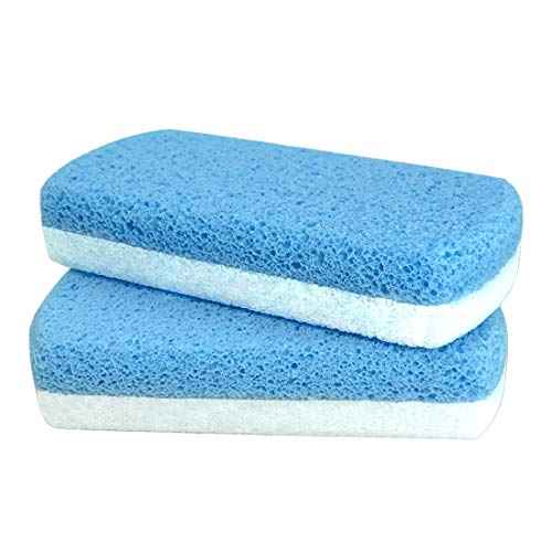 Maryton Glass Pumice Stone for Feet, Callus Remover and Foot Scrubber & Pedicure Exfoliator Tool Pack of 2